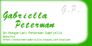 gabriella peterman business card